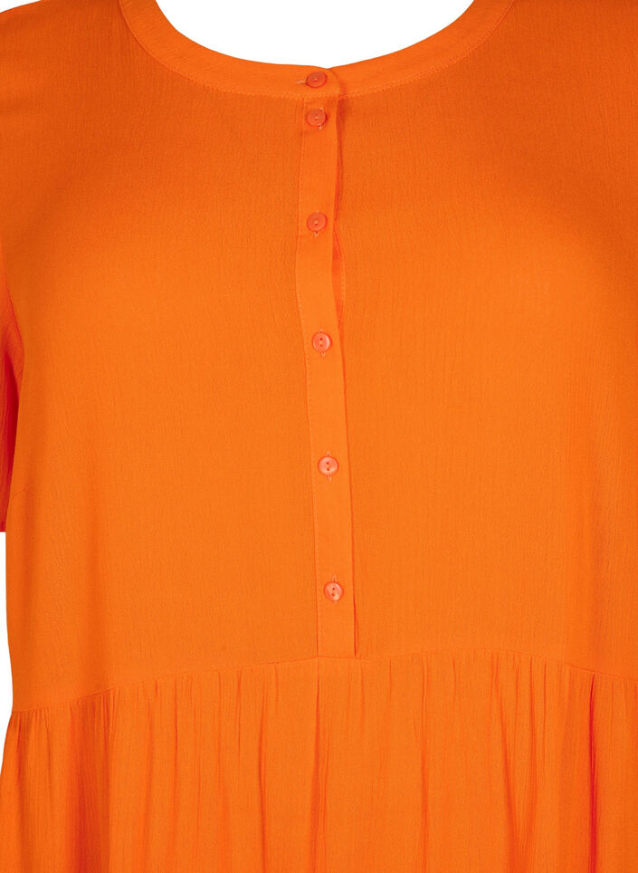 Lyhythihainen viskoosimekko a-mallissa, Exuberance, Packshot image number 2