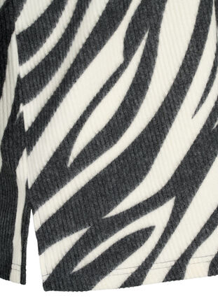 3/4-hihainen pusero seeprakuvioinnilla, White Zebra, Packshot image number 3