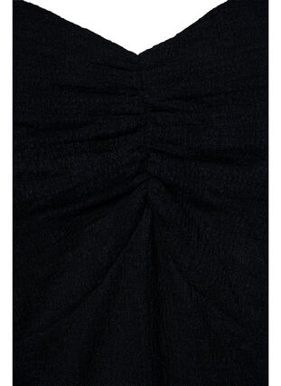Tiukka-istuvainen pusero koristellulla yksityiskohdalla, Black, Packshot image number 2