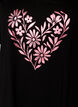 Luomupuuvillainen y&ouml;paita V-p&auml;&auml;ntiell&auml;, Musta, Packshot image number 2