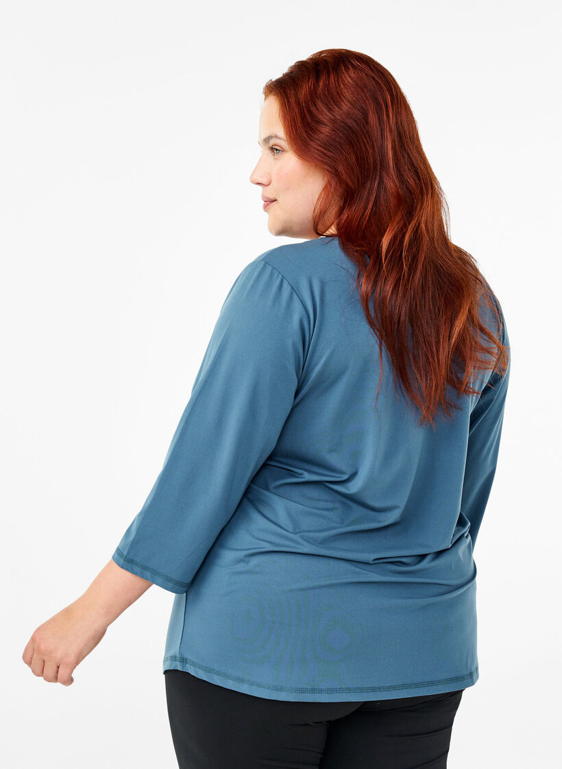 Treenipusero 3/4-hihoilla, Sininen, Model image number 2