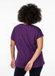 Yksiv&auml;rinen treeni-T-paita, Violetti, Model image number 2