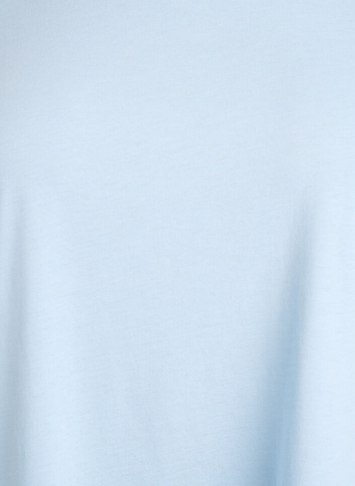 Lyhythihainen puuvillasekoite t-paita, Sininen, Packshot image number 2