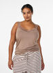 Pitsireunainen viskoositoppi, Beige, Model image number 0