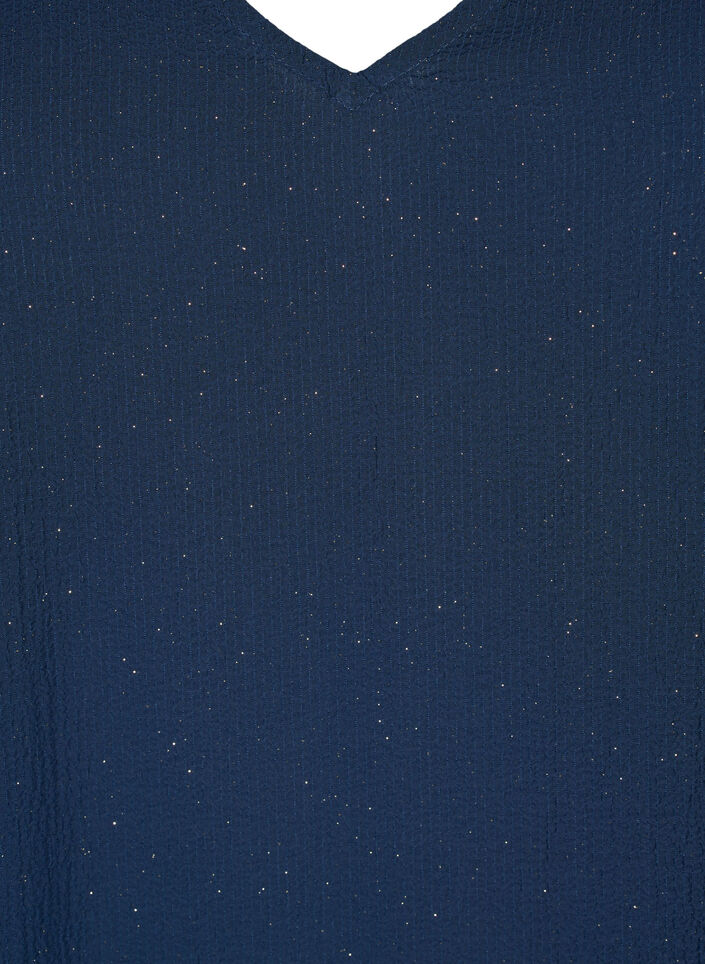 FLASH - Pitkähihainen kimallemekko, Navy w. Gold , Packshot image number 2