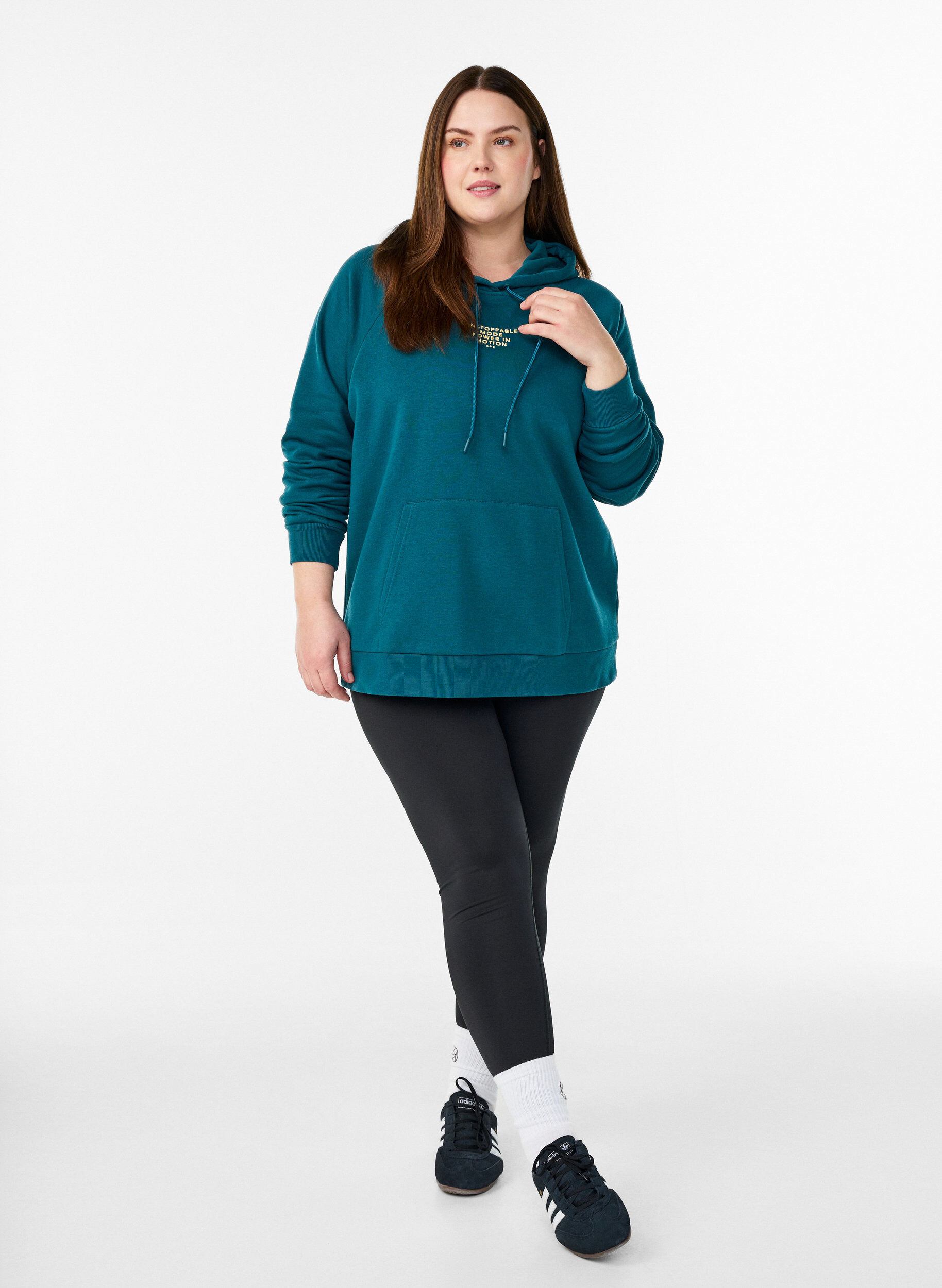 ZizziHuppari kirjailulla etumotiivilla, Vihre&auml;, Model image number 1