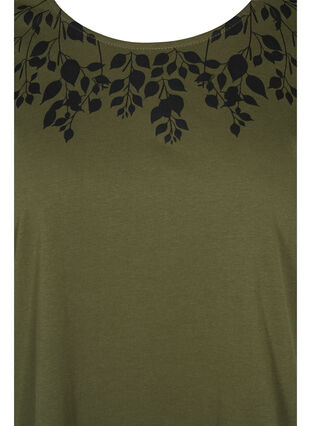Puuvillainen t-paita printtiyksityiskohdilla , Ivy Green Mel Leaf, Packshot image number 2