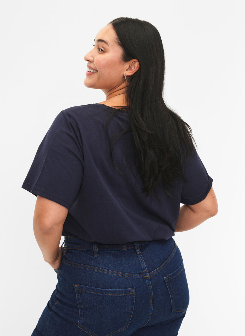 FLASH - T-paita kuvalla, Navy Blazer, Model image number 1