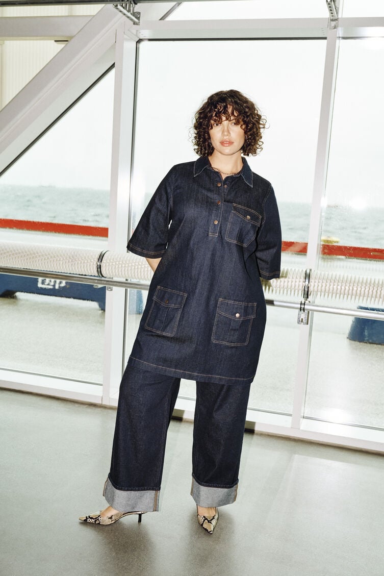 Denim-look yksityiskohdilla, , Model