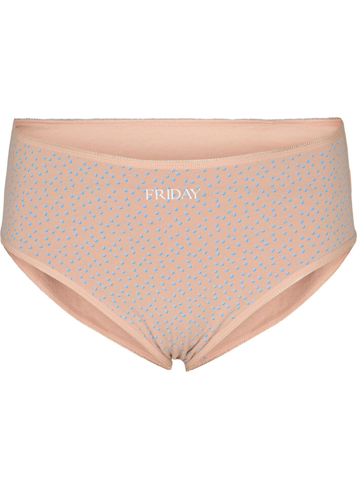 7 kpl alushousuja normaalilla vy&ouml;t&auml;r&ouml;ll&auml;, Blue Multi Pack , Packshot image number 3