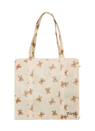 Ostoskassi vetoketjulla, Beige