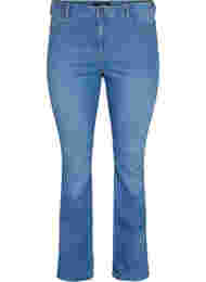 Korkeavyötäröiset Ellen bootcut-farkut, Light blue