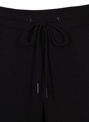 Klassiset housut nyörillä vyötäröllä, Black, Packshot image number 2