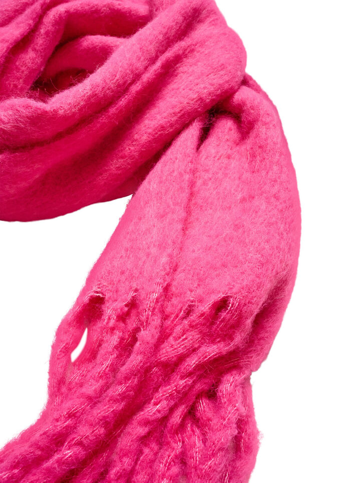 Pehme&auml; huivi hapsuilla, Vaaleanpunainen, Packshot image number 1