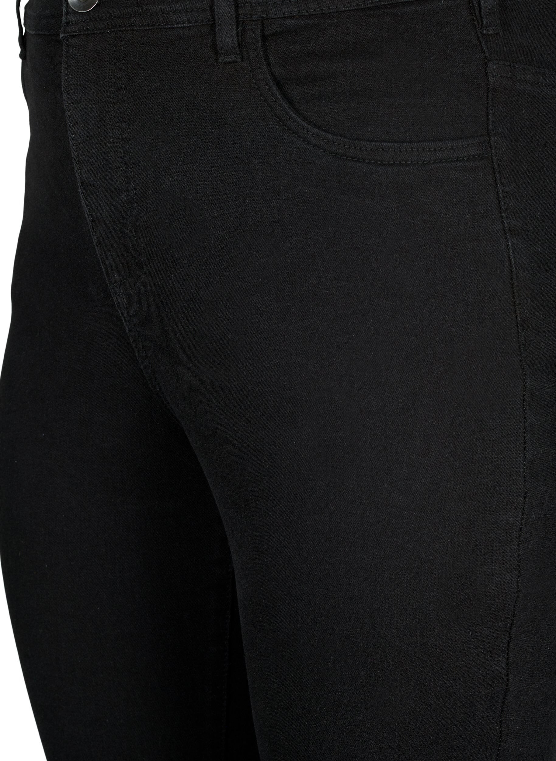 ZizziFarkut super slim fit -mallissa, Musta, Packshot image number 2