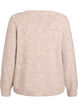 Neuletakki rusetinapeilla ja avoneulekuviolla, Beige, Packshot image number 1
