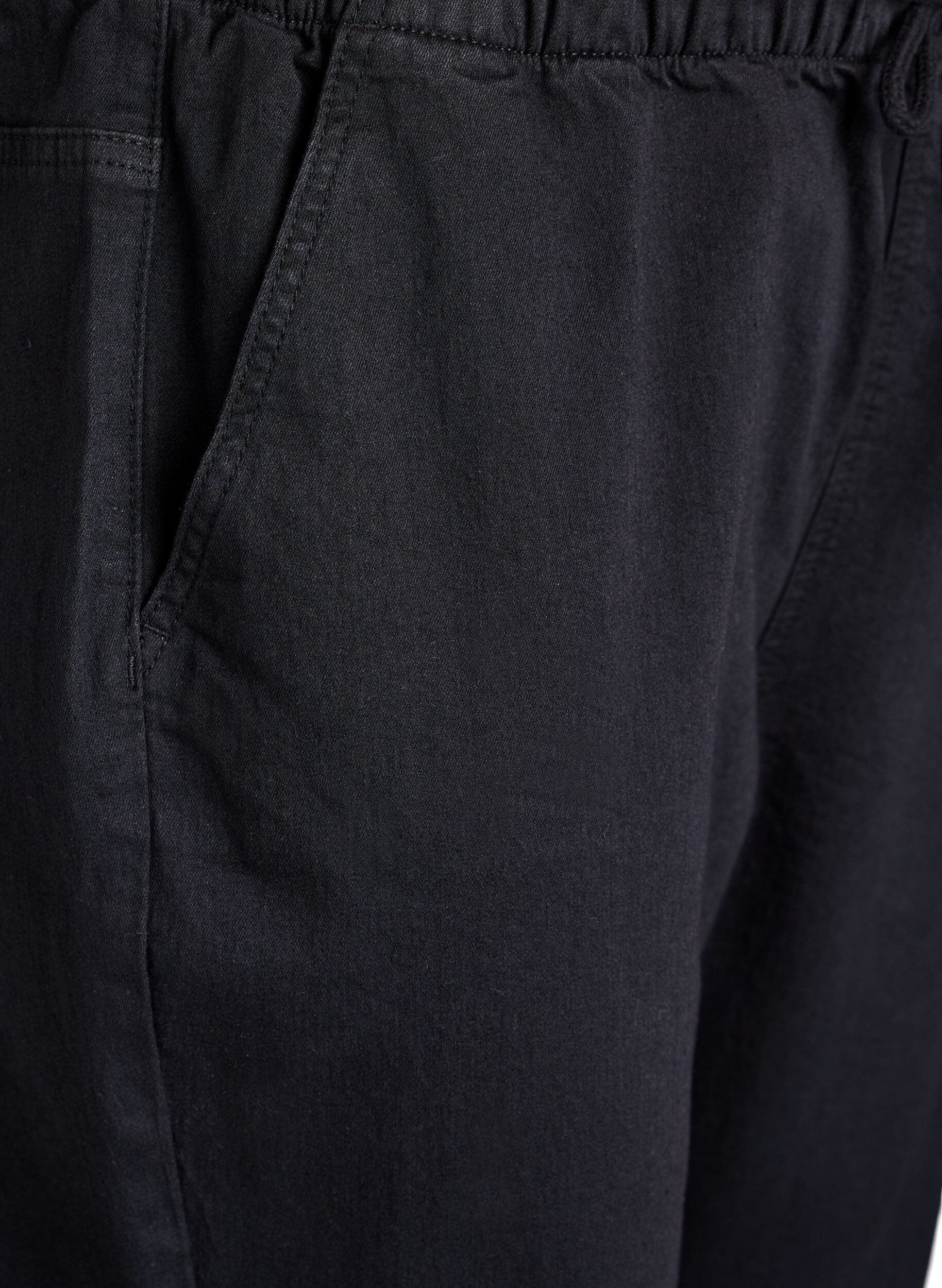 ZizziDenimhousut taskuilla, Musta, Packshot image number 2