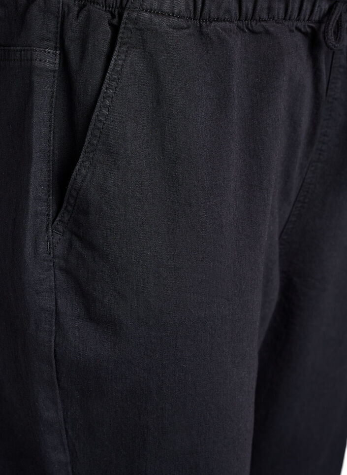 Denimhousut taskuilla, Musta, Packshot image number 2