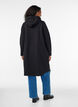 Hupullinen swetarimekko taskuilla, Musta, Model image number 1