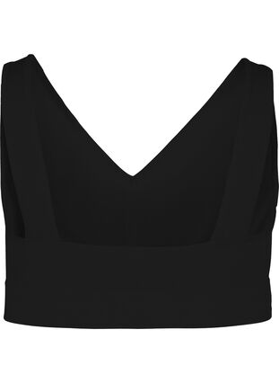 Kaarituettomat rintaliivit v-pääntiellä, Black, Packshot image number 1