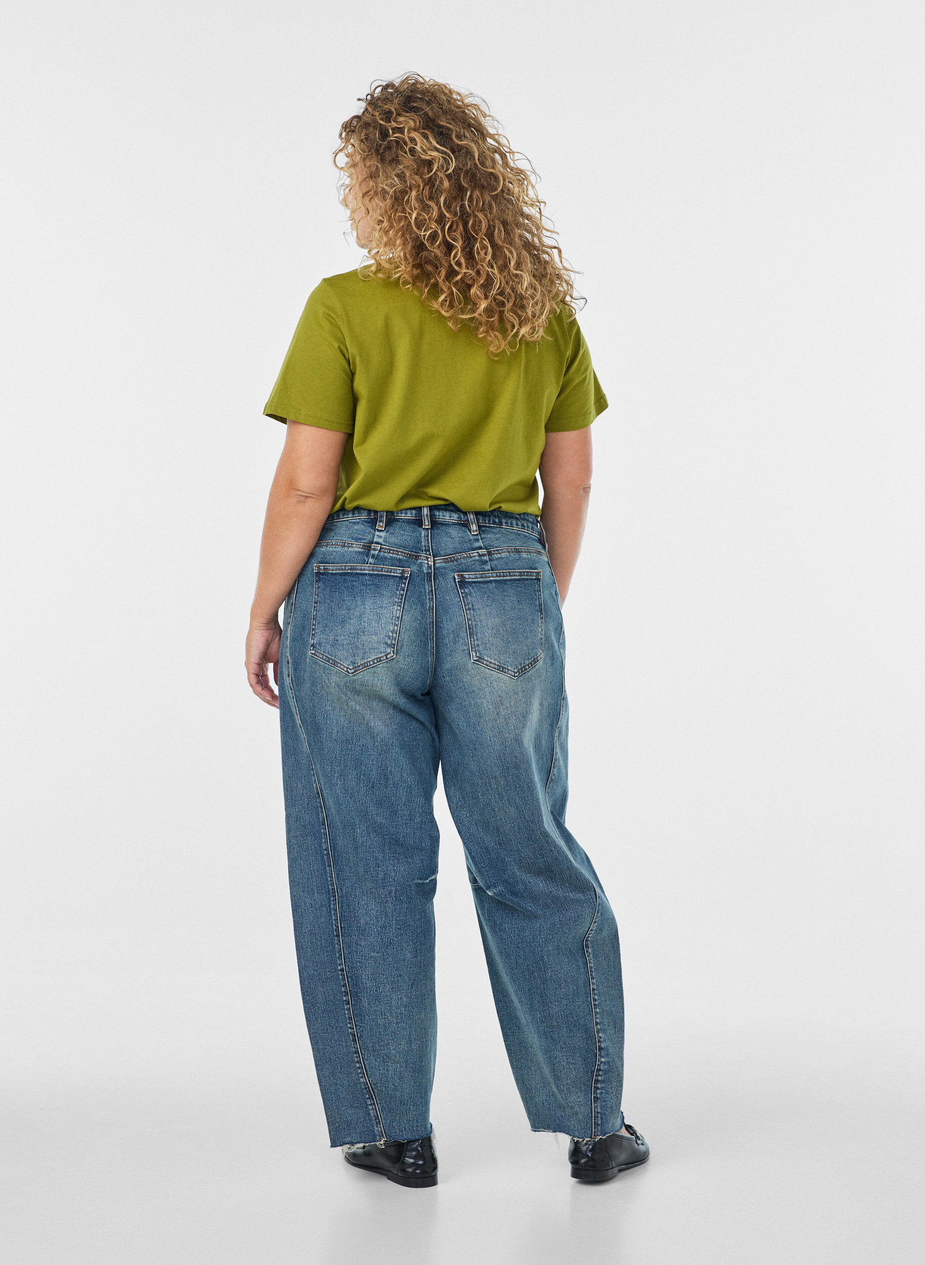 ZizziPuuvillainen T-paita tekstimerkill&auml;, Vihre&auml;, Model image number 2