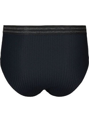 Korkeavyötäröinen bikinialaosa kimalteella , Black, Packshot image number 1