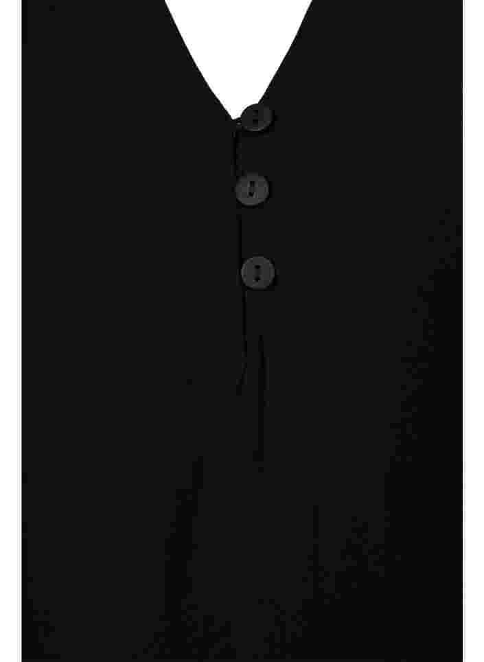 Pitkähihainen pusero viskoosisekoitteesta , Black, Packshot image number 2