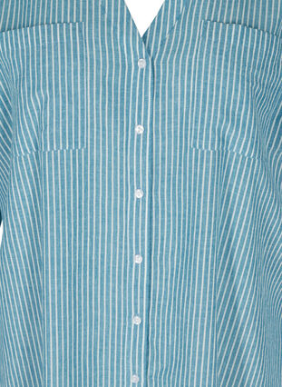 Raidallinen paita 100% puuvillasta, Blue Stripe, Packshot image number 2