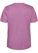 Luomupuuvillainen T-paita reik&auml;kirjailulla, Violetti, Packshot image number 1