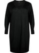 Viskoosineulemekko glitterillä ja halkioilla, Black w. DTM Lurex, Packshot image number 0