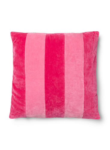 Raidallinen tyynynpäällinen velourista, Fandango Pink Comb, Packshot image number 0