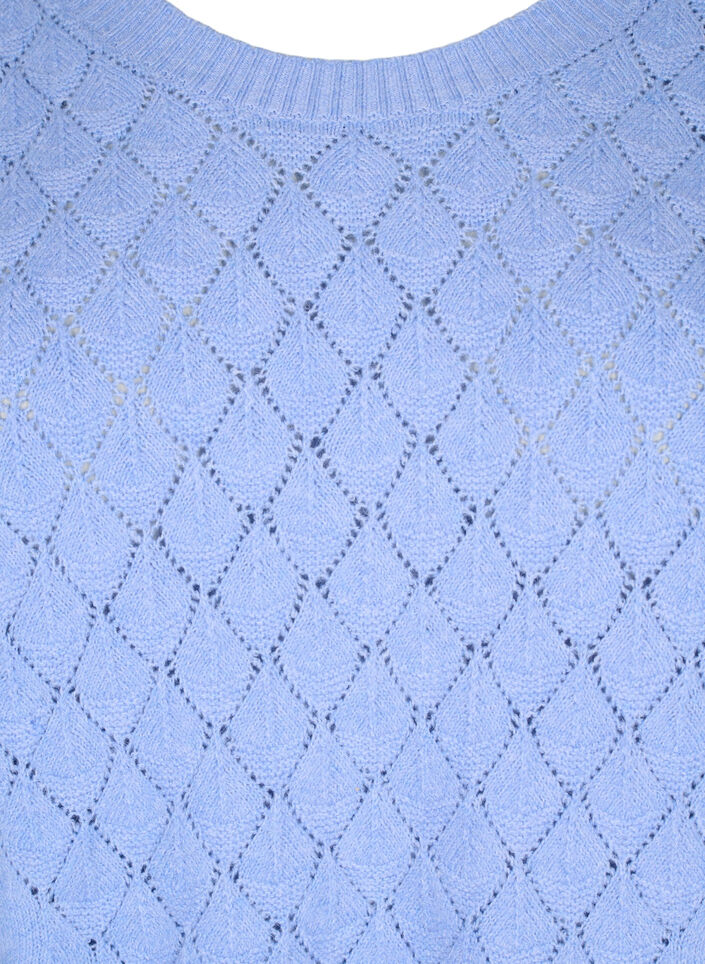 Neulepusero pitsikuviolla, Cornflower Blue Mel., Packshot image number 2