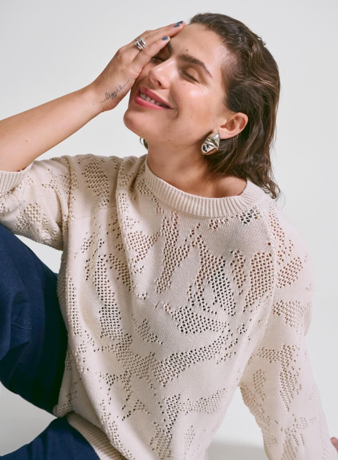 Zizzi Neule, jossa on suuria yksityiskohtia, , Model