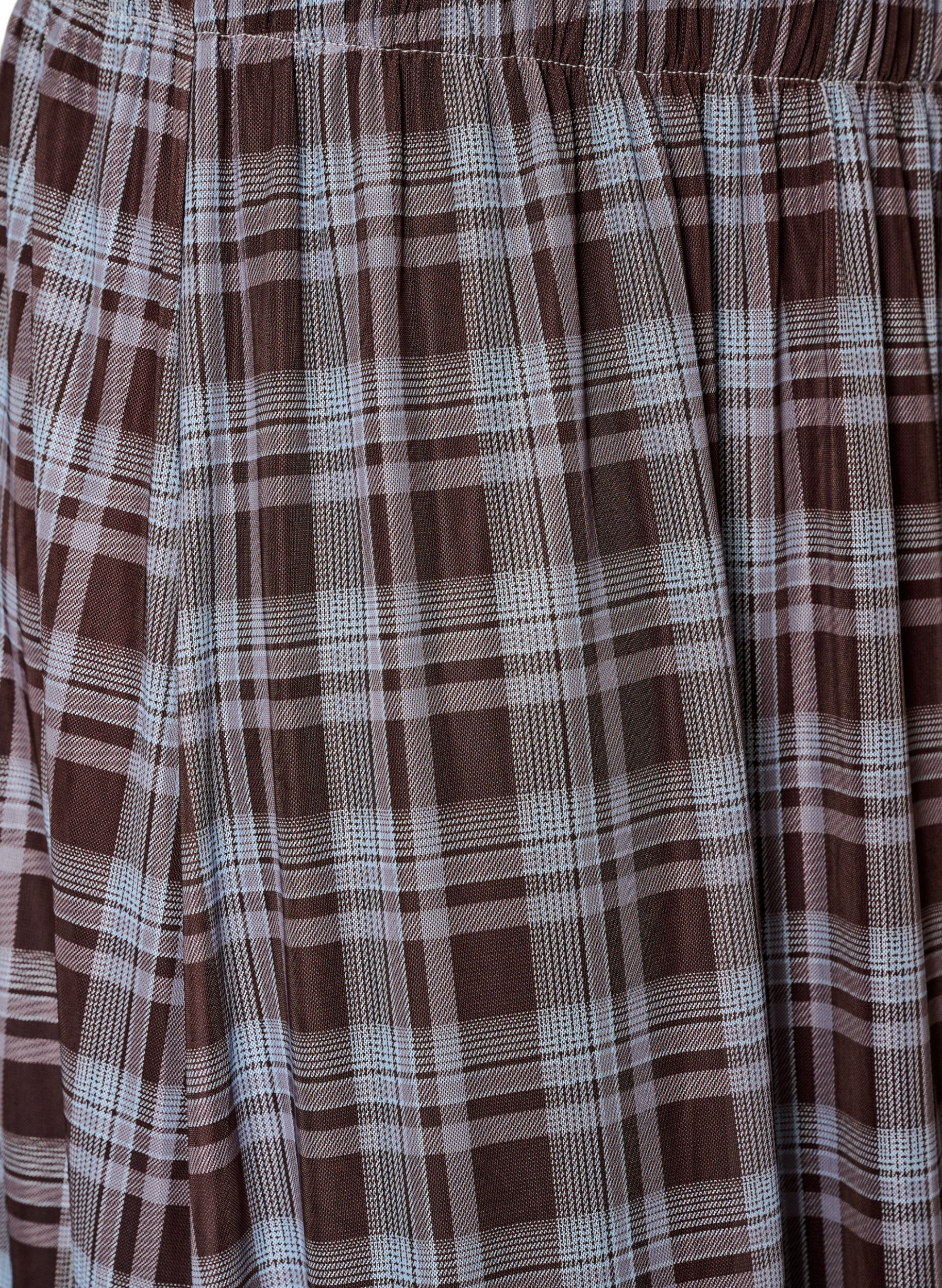 ZizziRuutukuosinen mesh-midihame, Sininen, Packshot image number 2