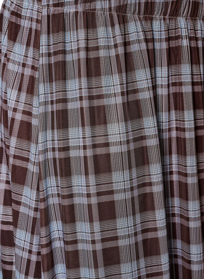 Ruutukuosinen mesh-midihame, Sininen, Packshot image number 2