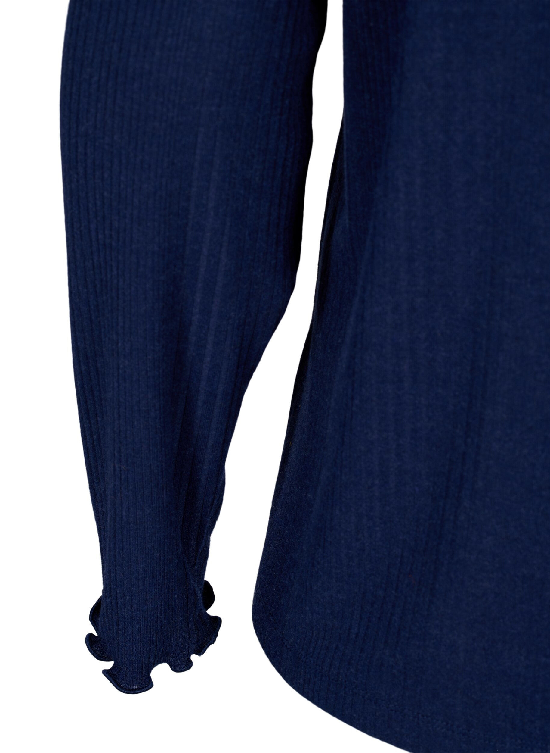 Zizzi Pitk&auml;hihainen pusero raitakuviolla, Night Sky Mel., Packshot image number 3