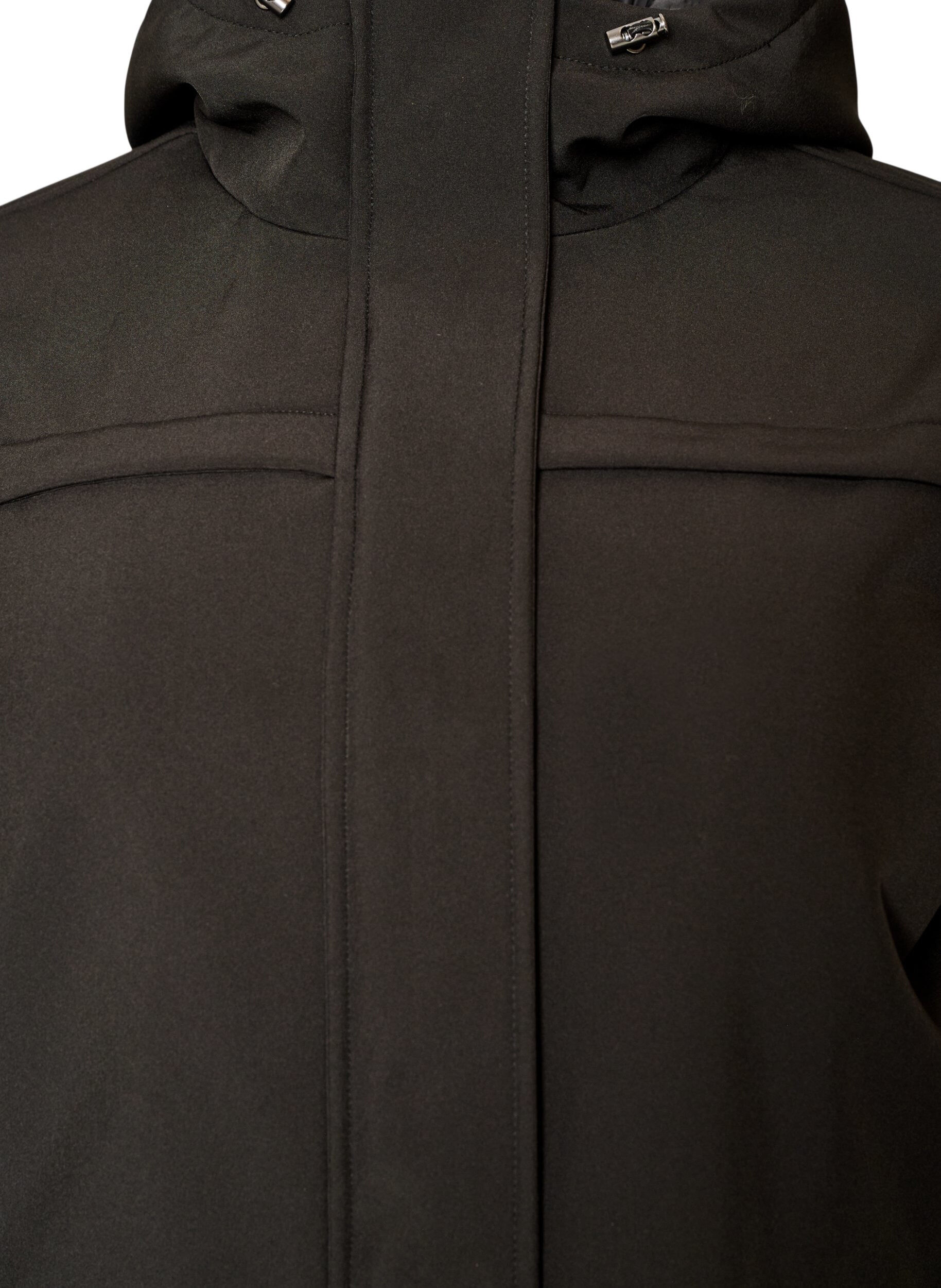 ZizziVett&auml; hylkiv&auml; softshell-takki, jossa on tikattu vuori, Musta, Packshot image number 2