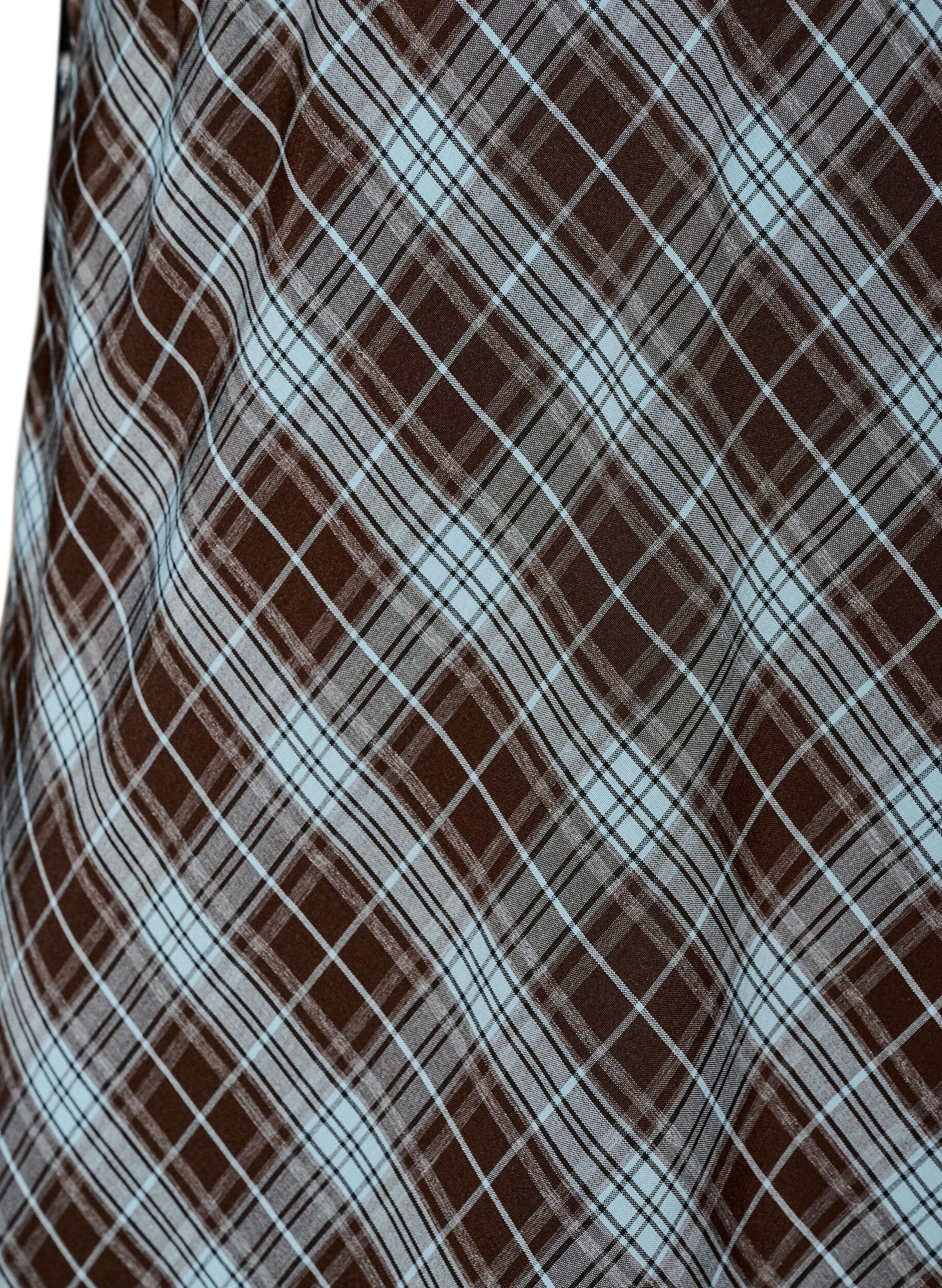 ZizziRuudullinen A-linjainen maksihame, Sininen, Packshot image number 2