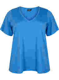 FLASH - T-paita v-pääntiellä, Ultramarine