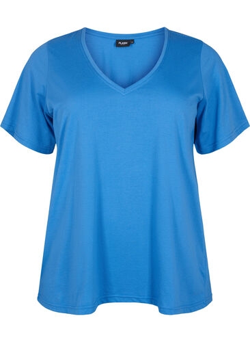 FLASH - T-paita v-pääntiellä, Ultramarine, Packshot image number 0