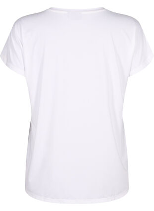 Lyhythihainen treeni T-paita, Bright White, Packshot image number 1