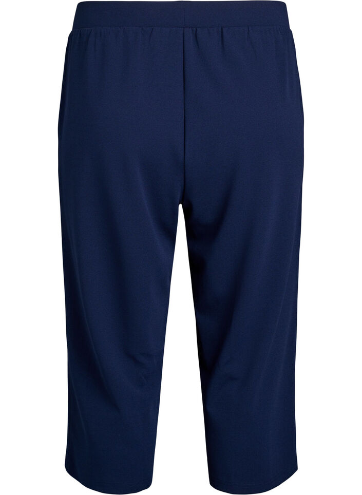 Korkeavy&ouml;t&auml;r&ouml;iset polvihousut rennolla istuvuudella, Sininen, Packshot image number 1