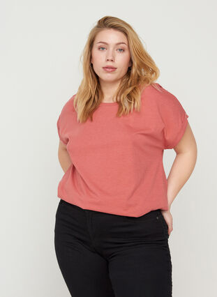 T-paita puuvillasekoitteesta, Faded Rose Mel., Model image number 0