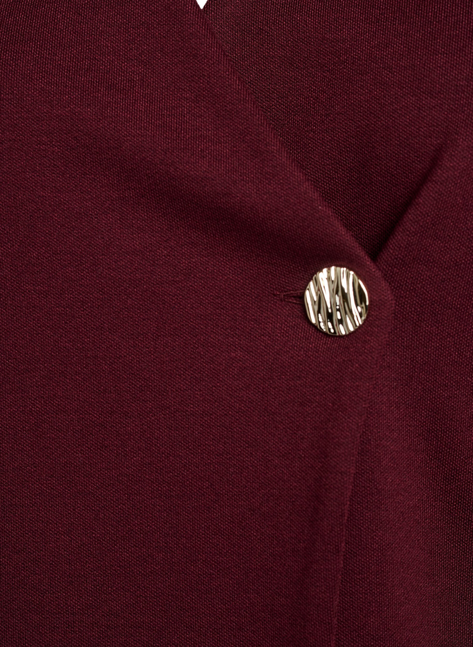 Zizzi Pusero, jossa ep&auml;symmetrinen kietaisuefekti ja lyhyet hihat, Punainen, Packshot image number 2