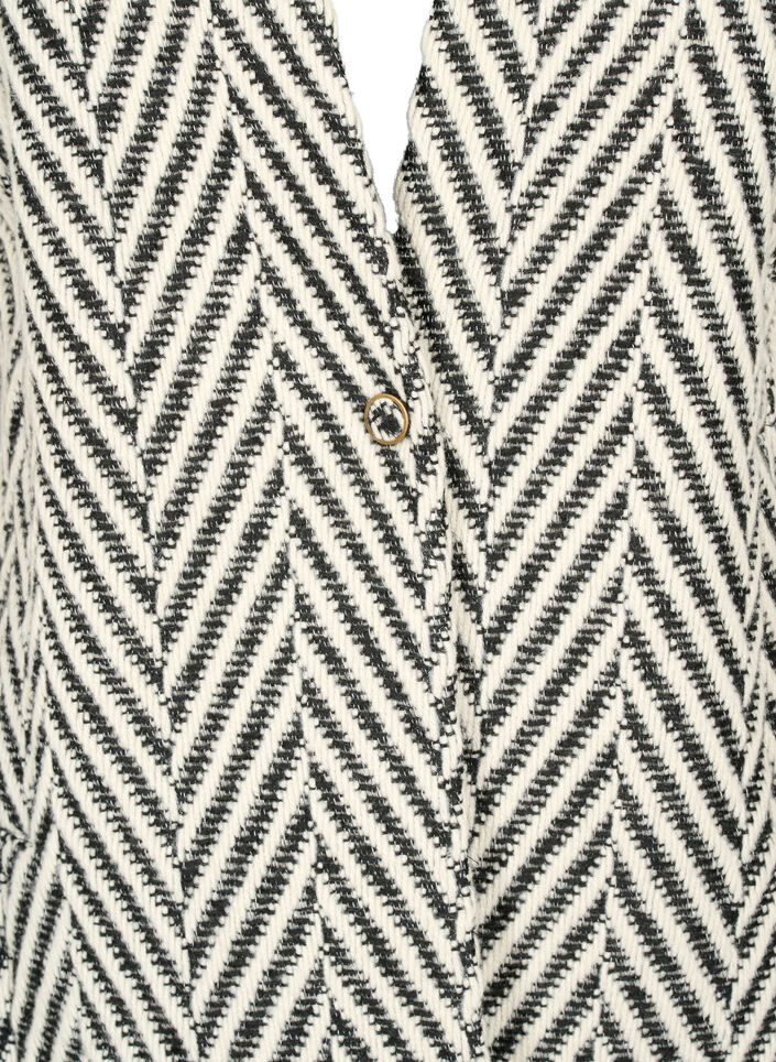 Kuvioitu takki, Black w. White, Packshot image number 2