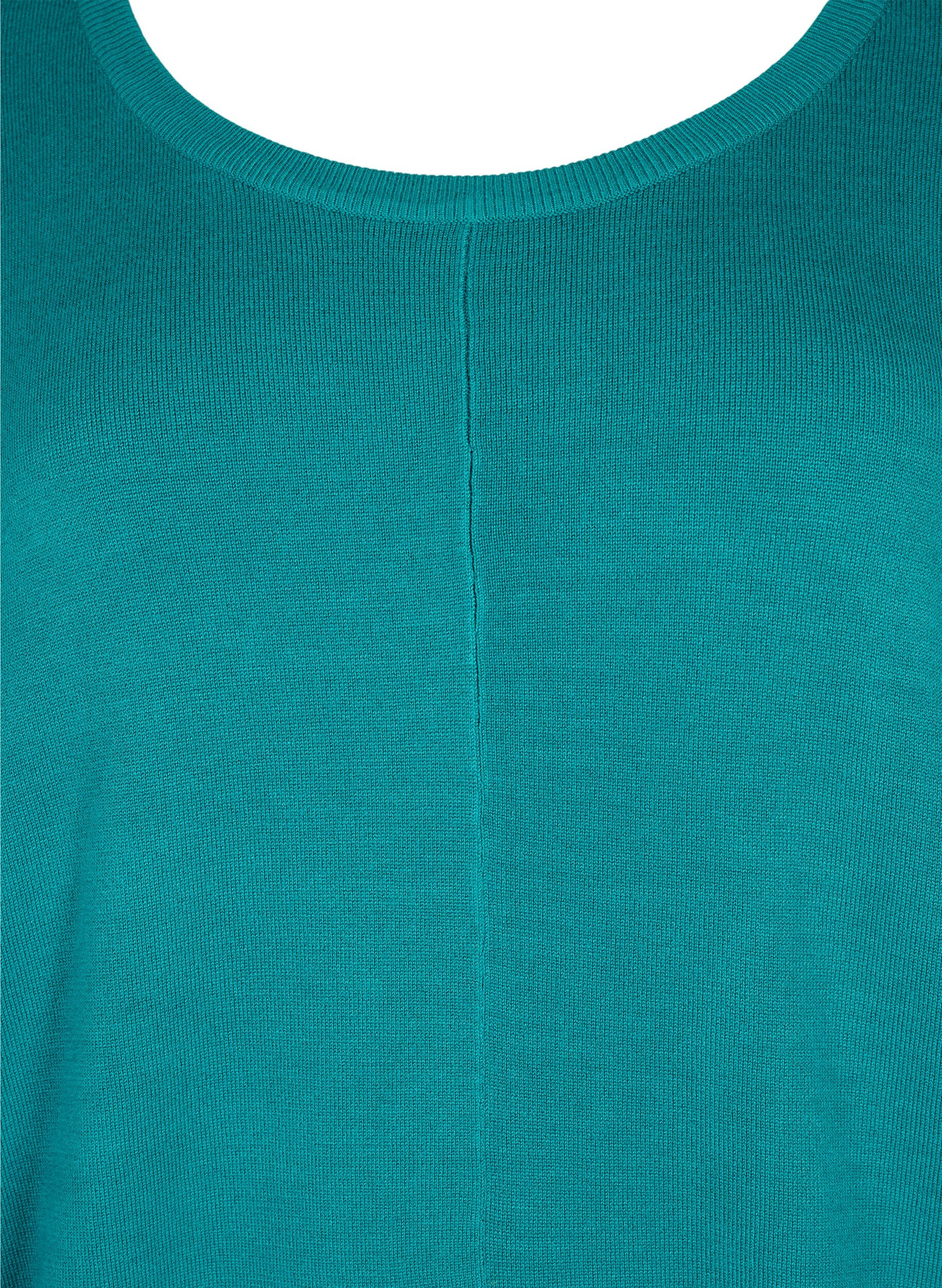 Zizzi Neuletunika viskoosisekoitteesta, Deep Lake, Packshot image number 2