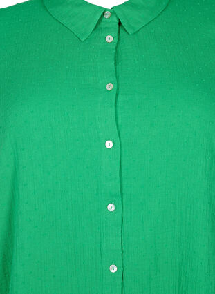 Puuvillainen pusero-mekko lyhyillä hihoilla, Bright Green, Packshot image number 2