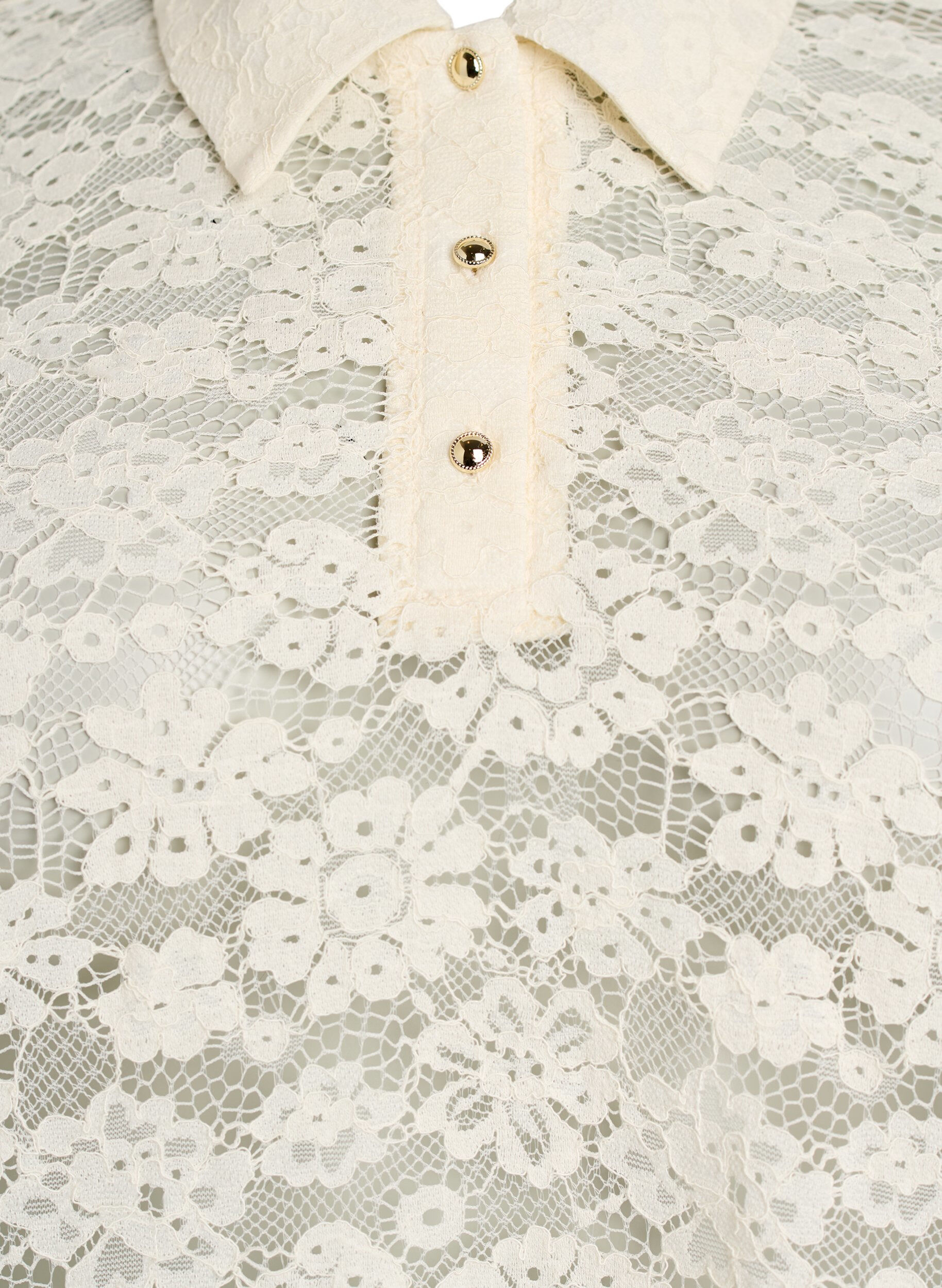 Zizzi Pitsipusero kauluksella ja 1/2-hihoilla, Vanilja, Packshot image number 2