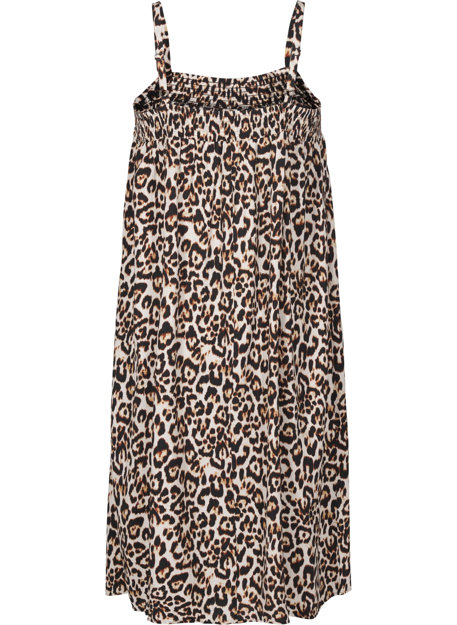 Zizzi Midi-mekko viskoosia, Beige, Packshot image number 1