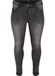 Super slim Amy-farkut korkealla vy&ouml;t&auml;r&ouml;ll&auml;, Dark Grey Denim, Packshot image number 0